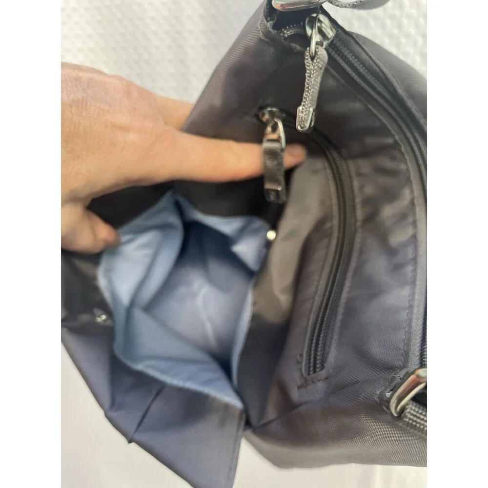 Baggallini Women’s Gray Nylon Travel‎ Utility Crossbody Bag Gorpcore